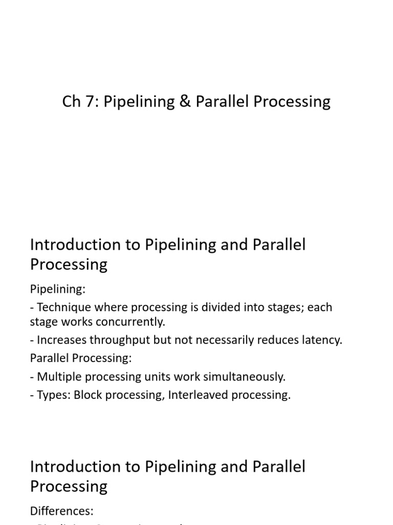 Ch7 Pipelining | PDF | Sampling (Signal Processing) | Filter (Signal ...
