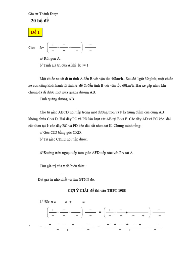 16 Bo de Bo de Thi. | PDF