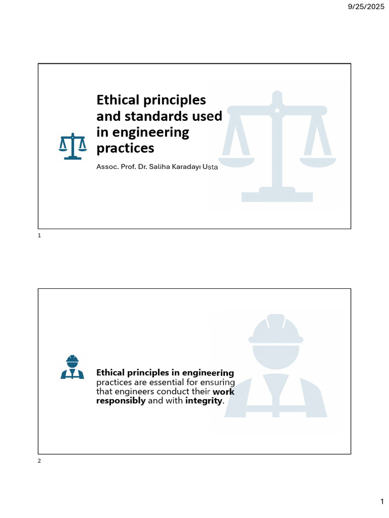 Ethical Standards in Engineering Practices | PDF | Standardization ...