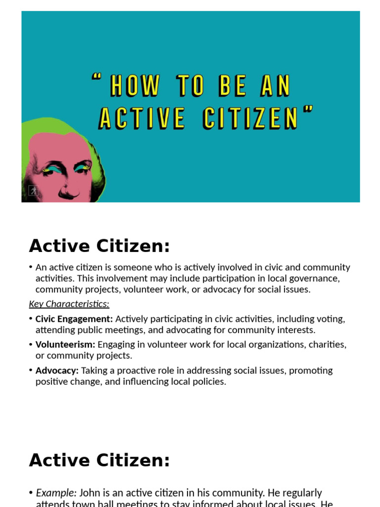 Active Citizenship: Local and Global Engagement | PDF | Social Media ...