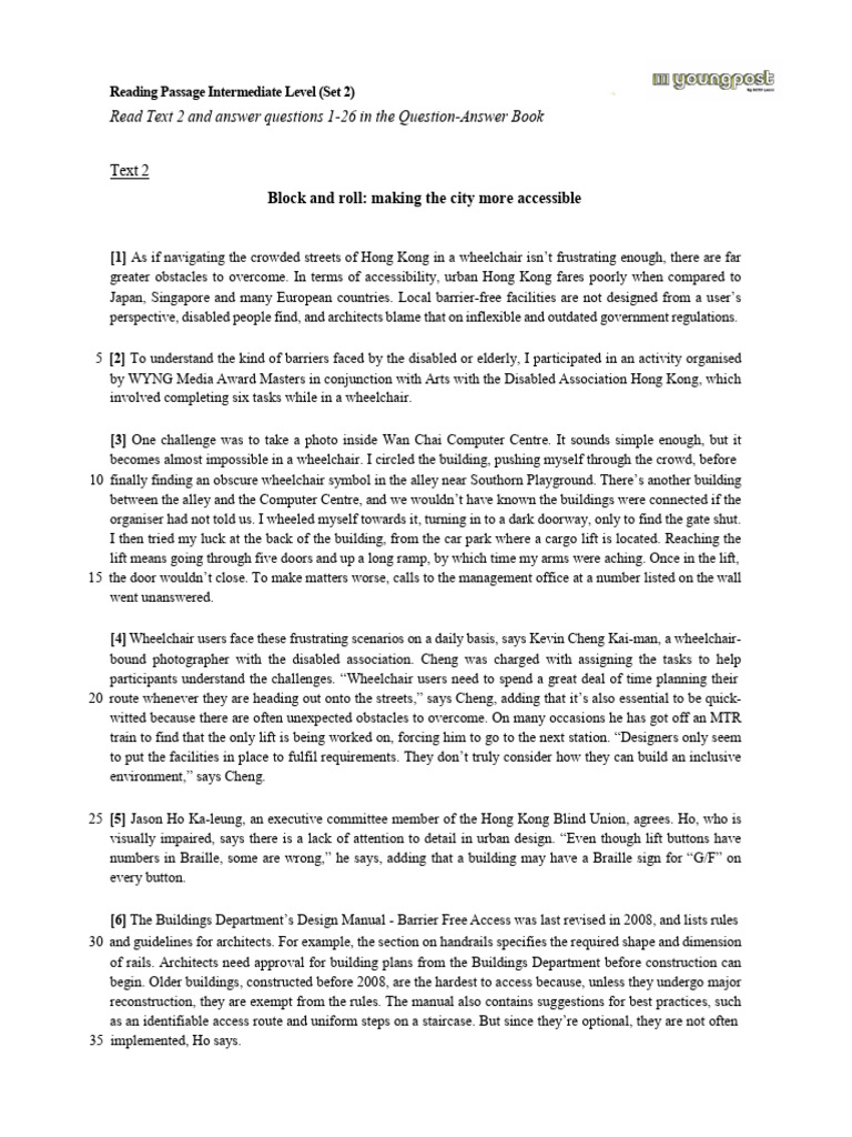 Improving Urban Accessibility in Hong Kong | PDF | Accessibility ...