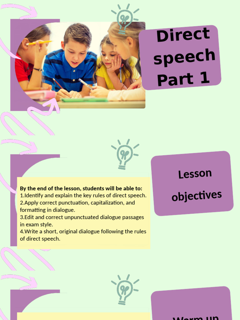 Mastering Direct Speech Rules | PDF