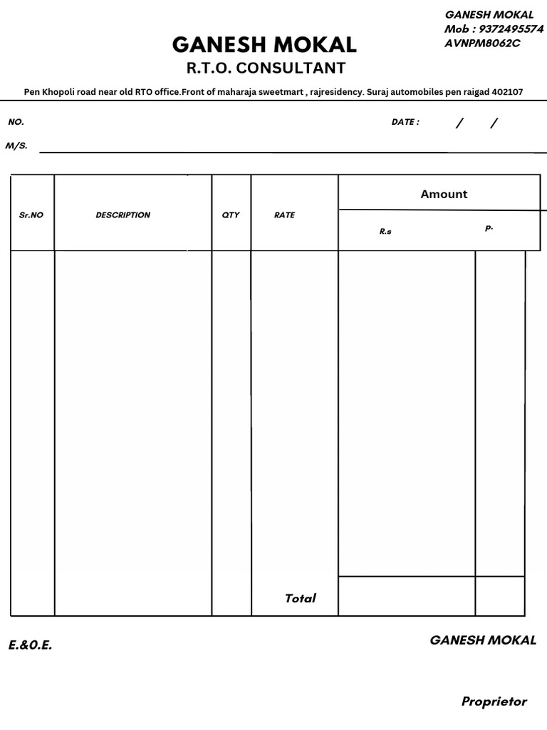 Bill Book | PDF