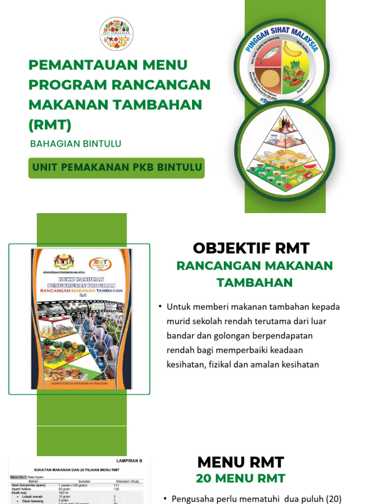 Program Rancangan Makanan Tambahan (RMT) | PDF