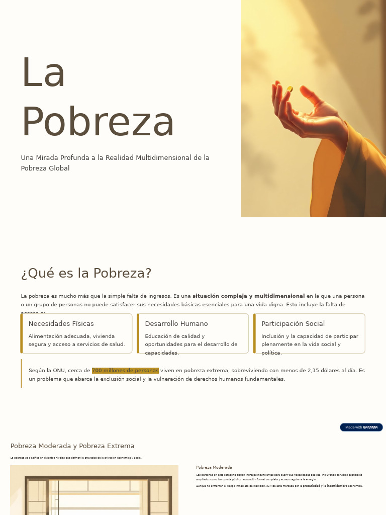 La Pobreza | PDF | Pobreza | Pobreza e indigencia