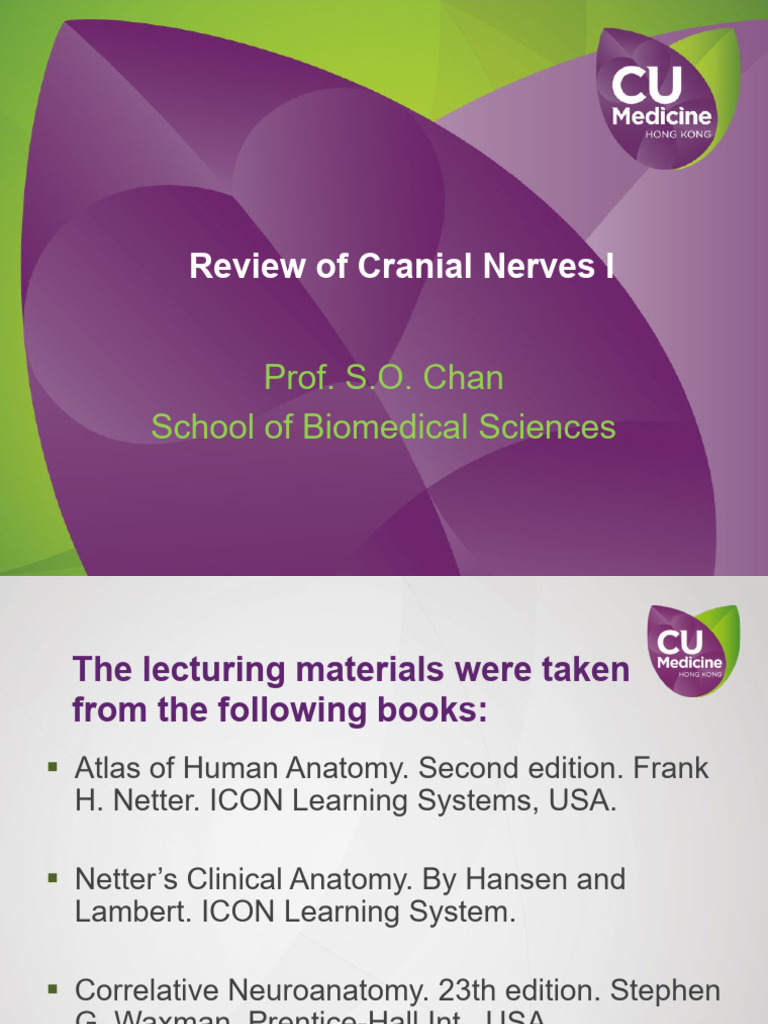 Overview of Cranial Nerves Functions | PDF | Human Head And Neck ...