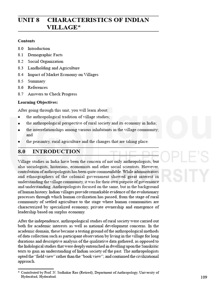 Unit 8 | PDF | Anthropology | Caste