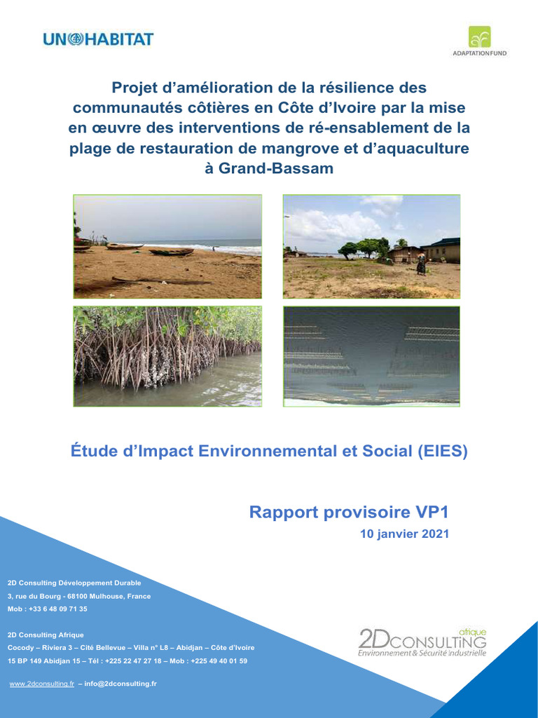 Étude d'Impact sur la Résilience Côtière | PDF | Environnement naturel ...