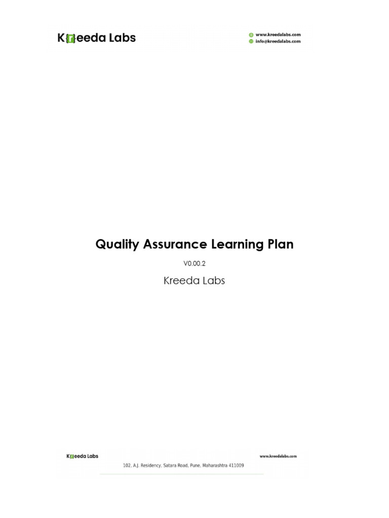 Quality Assurance Training Program Guide | PDF | Software Testing ...
