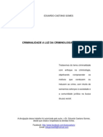 Monografia Criminalidade A Luz Da Criminologia Moderna