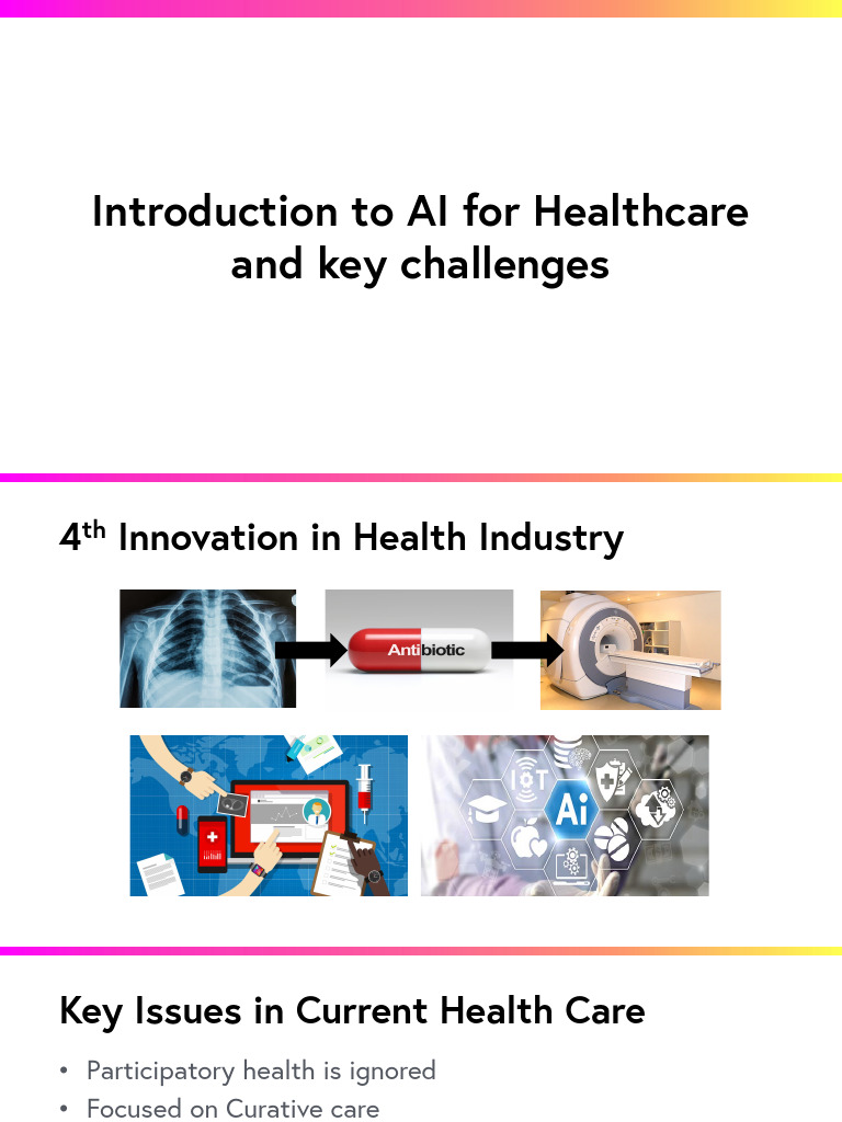 Introduction To AI For Healthcare and Key Challenges | PDF