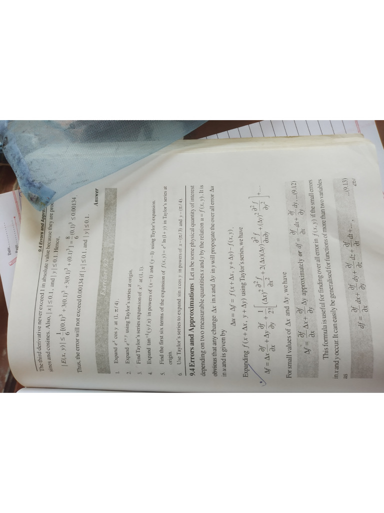 Errors and Approximation | PDF
