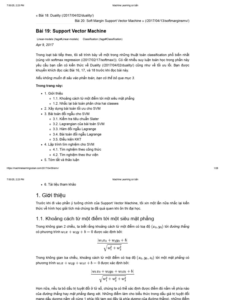 Machine Learning Cơ Bản2 | PDF