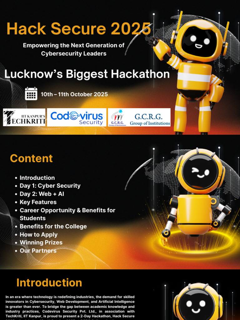 Hack Secure 2025: Lucknow's Cybersecurity Hackathon | PDF | Computer ...