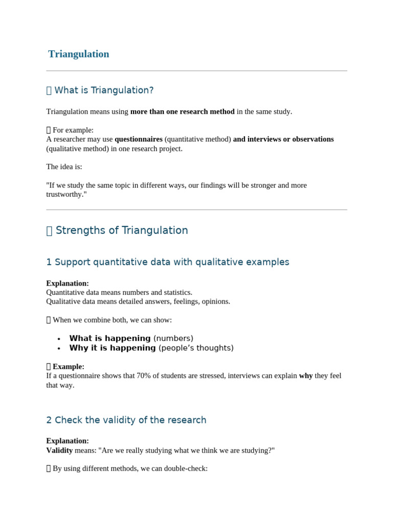 Understanding Triangulation in Research | PDF | Qualitative Research ...