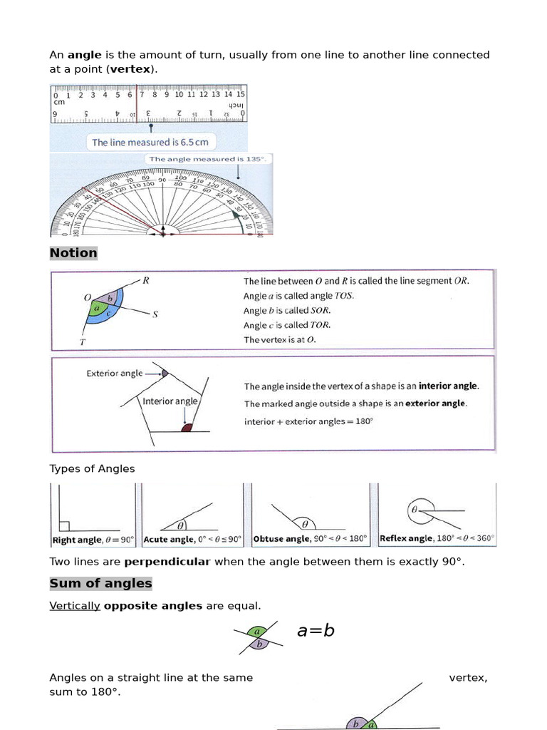 Understanding Angles and Polygons | PDF | Triangle | Angle