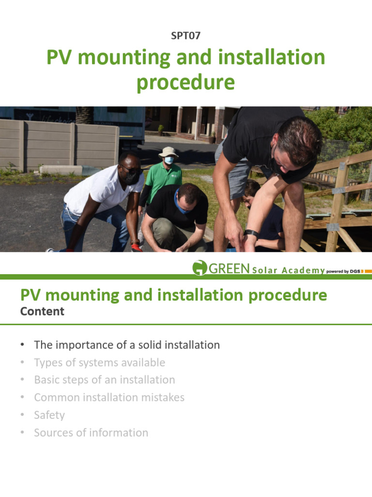 PV Mounting and Installation Guide | PDF | Roof | Fuse (Electrical)