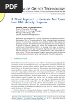 A Novel Approach To Generate Test Cases From UML Activity Diagrams