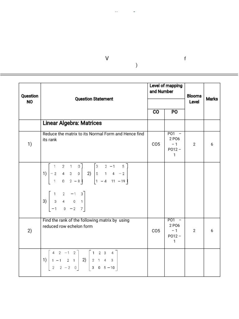 Linear Algebra Assignments and Solutions | PDF