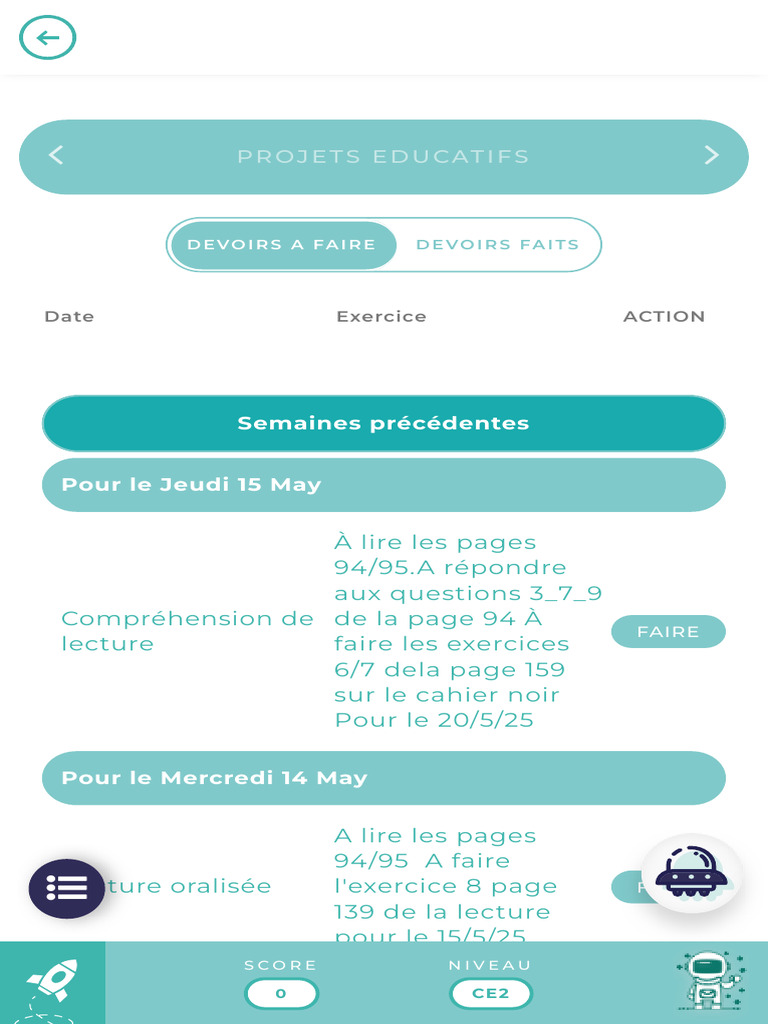 Suivi des Devoirs CE2 sur Kools | PDF