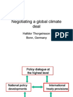 Negotiating A Global Climate Deal: Halldor Thorgeirsson Bonn, Germany