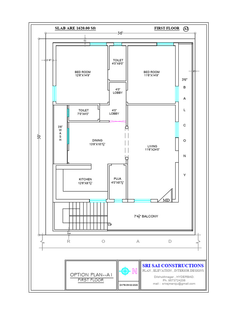 First Floor House Plan A1 Layout | PDF
