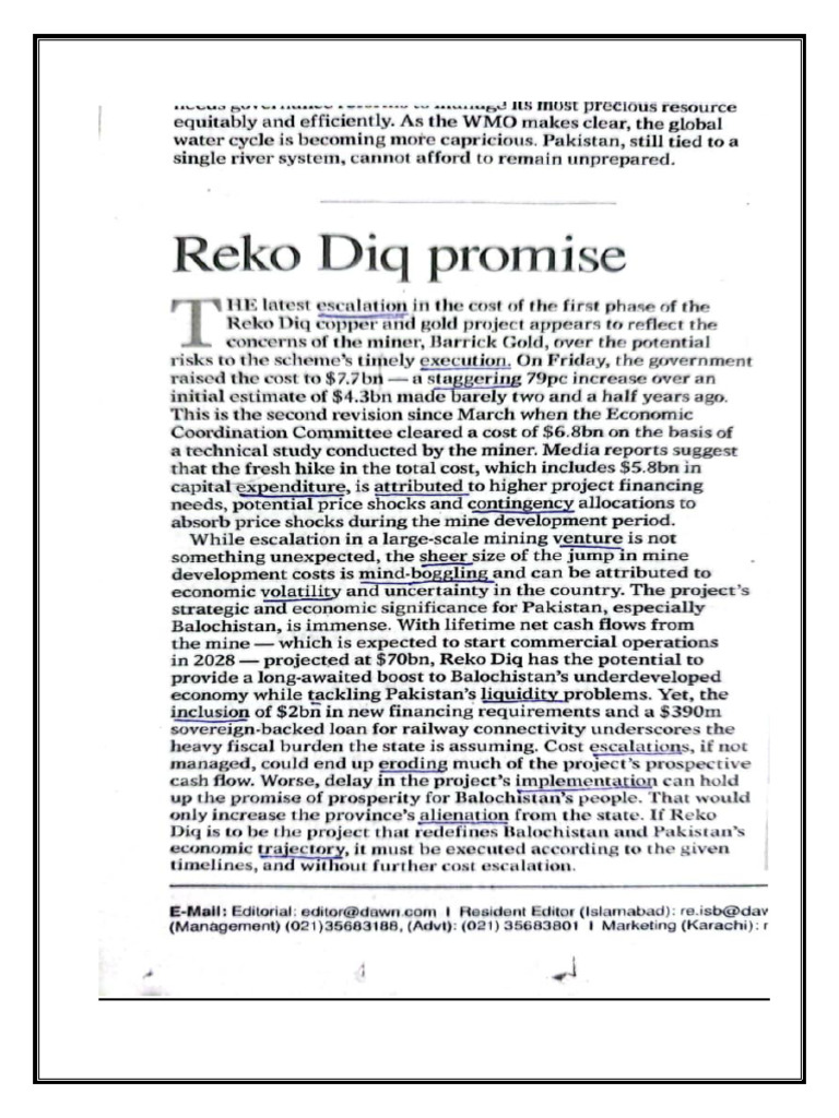 Reko Diq | PDF