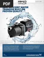 Grundfos JP Jet Pump Data Booklet | PDF | Pump | Manufactured Goods