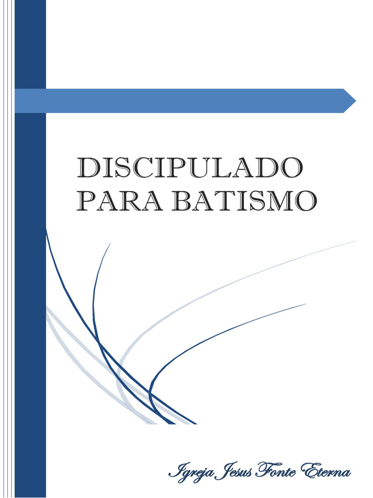 Discipulado para Novos Convertidos | PDF | Batismo | Jesus