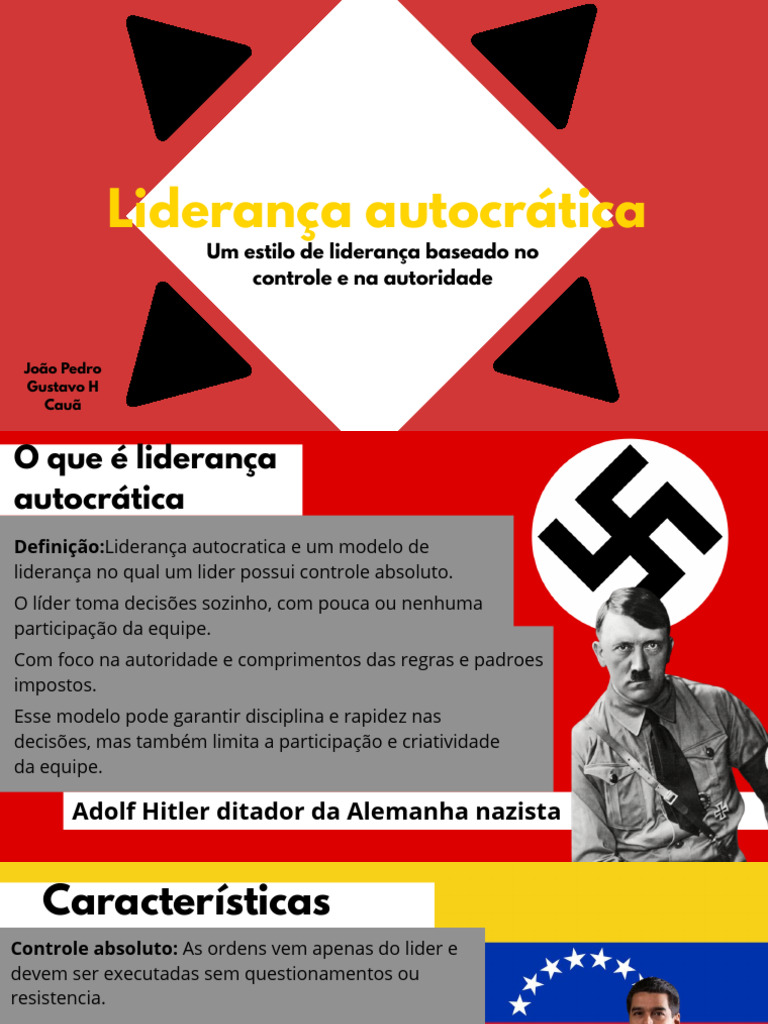 Características da Liderança Autocrática | PDF