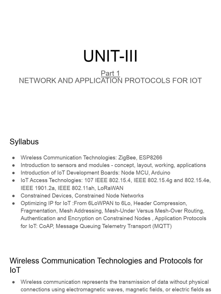 IoT Network Protocols: ZigBee & More | PDF | Computer Network | Network ...
