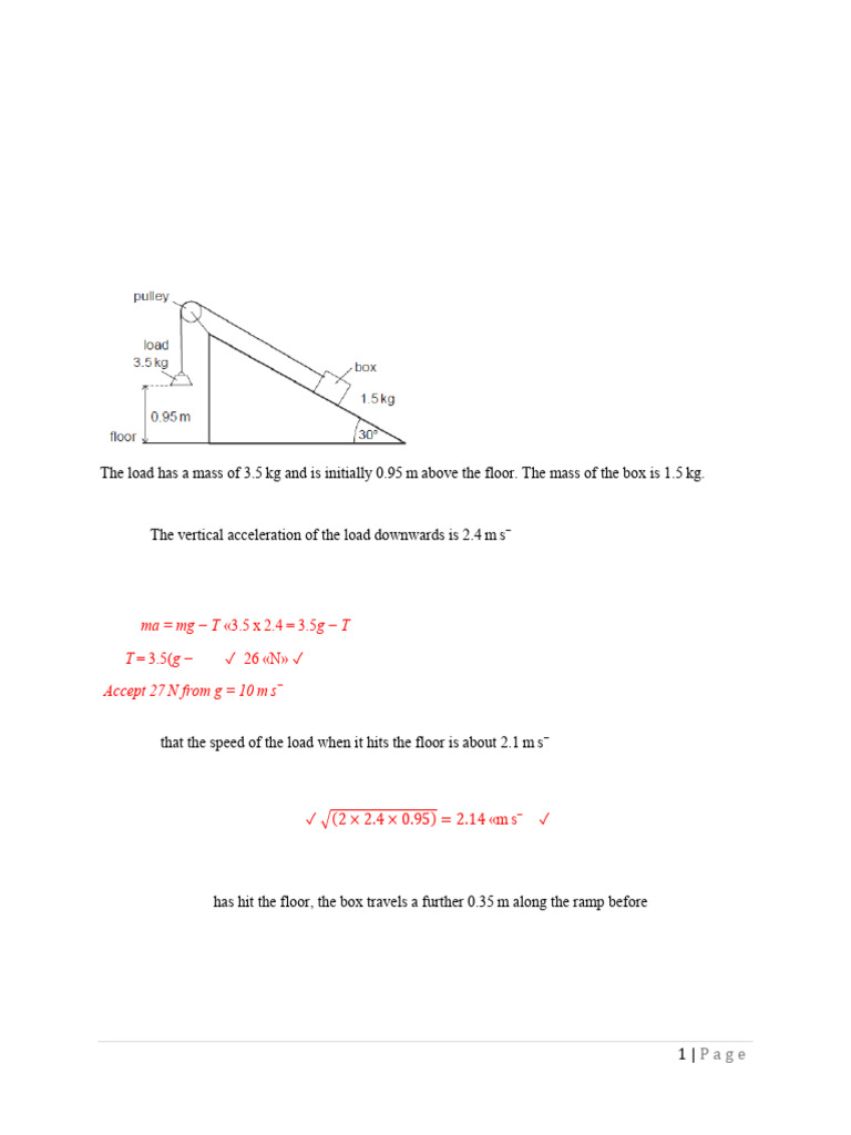 Force and Motion Revision Test Guide | PDF | Force | Friction