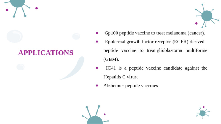 Peptide Vaccines for Cancer and Alzheimer’s | PDF