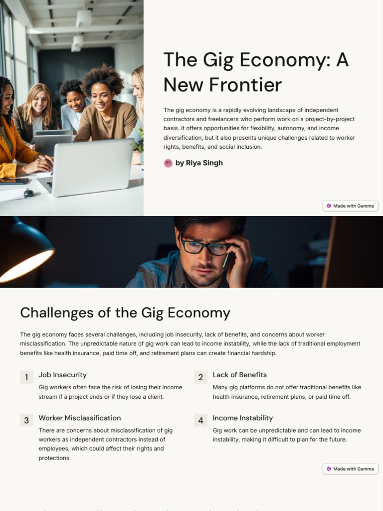 Navigating the Gig Economy's Challenges | PDF | Mentorship | Employment