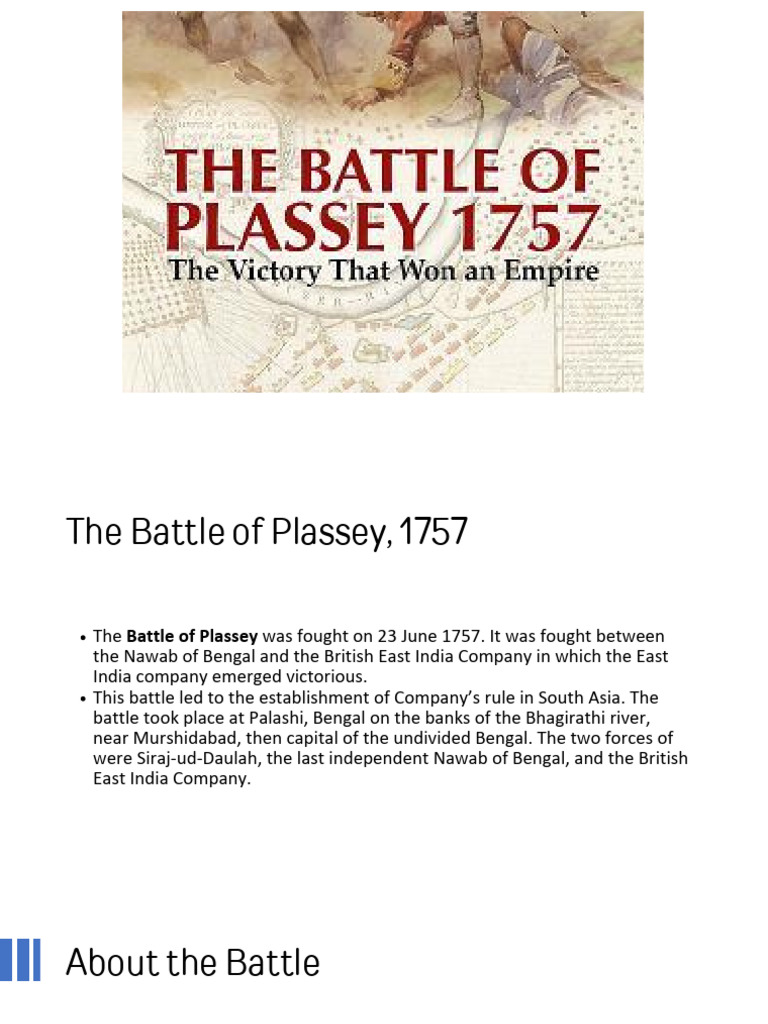 Battle of Plassey: 1757 Overview | PDF | Conflicts | British India
