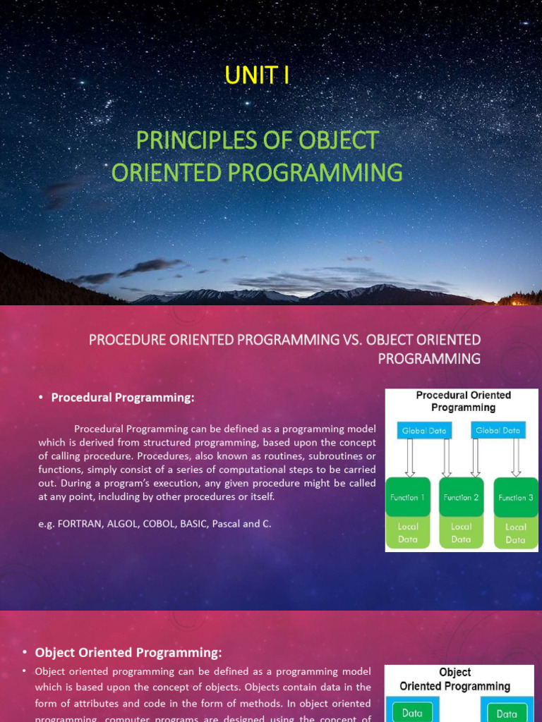 K Scheme - Unit - I - 251025 - 142829 | PDF | Class (Computer ...