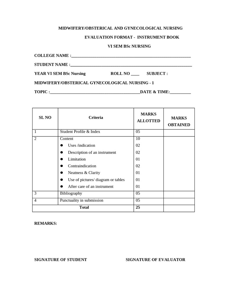 Instrument Book | PDF