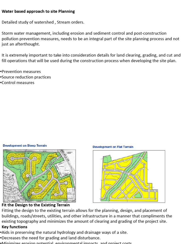 Water-Based Site Planning Strategies | PDF | Riparian Zone | Stormwater