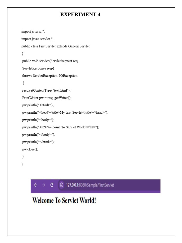 Java Servlet Example Code | PDF