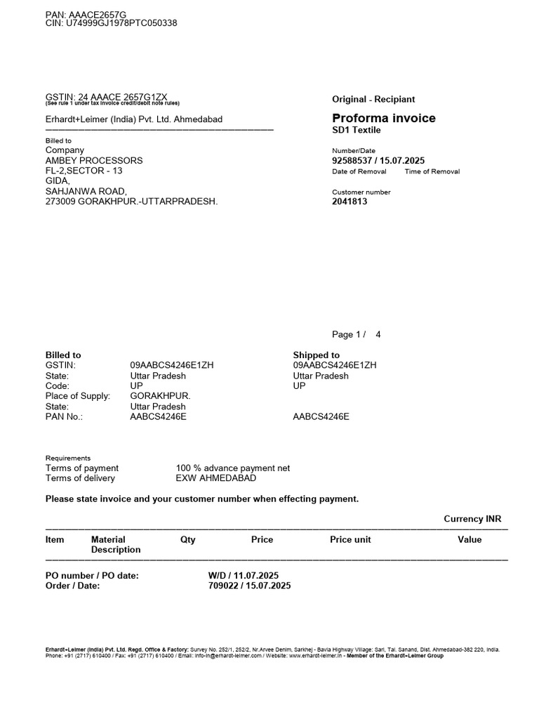 Proforma Invoice for Electronic Repairs | PDF | Invoice