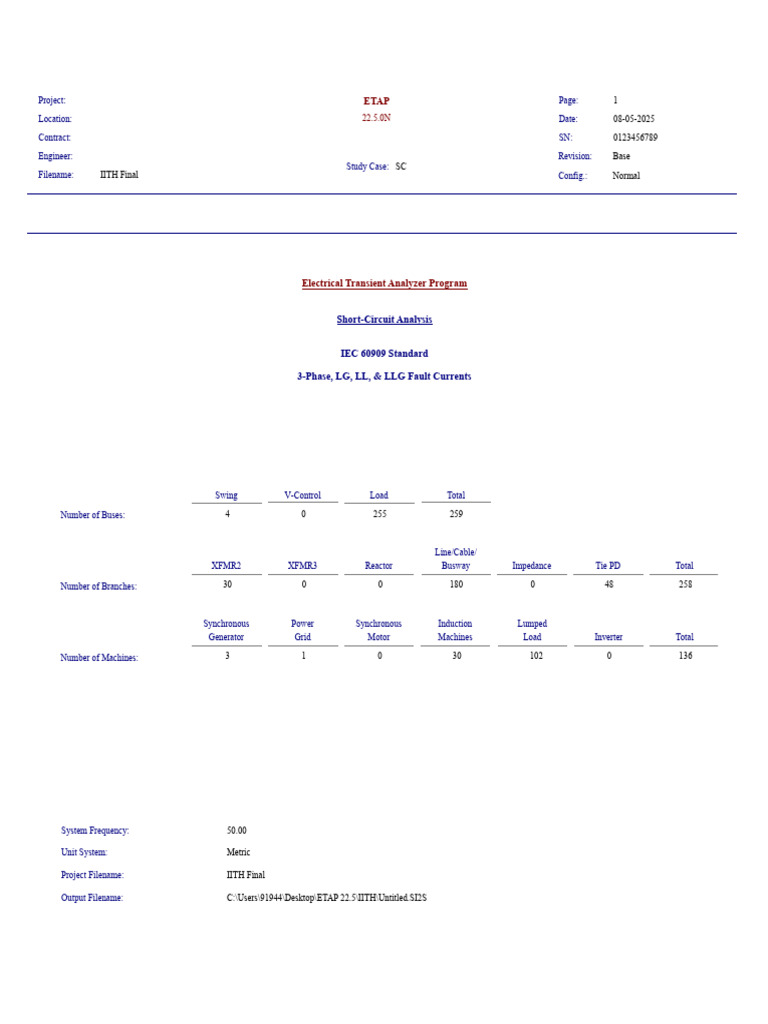 Fault Currents Report | PDF | Electric Power Transmission ...