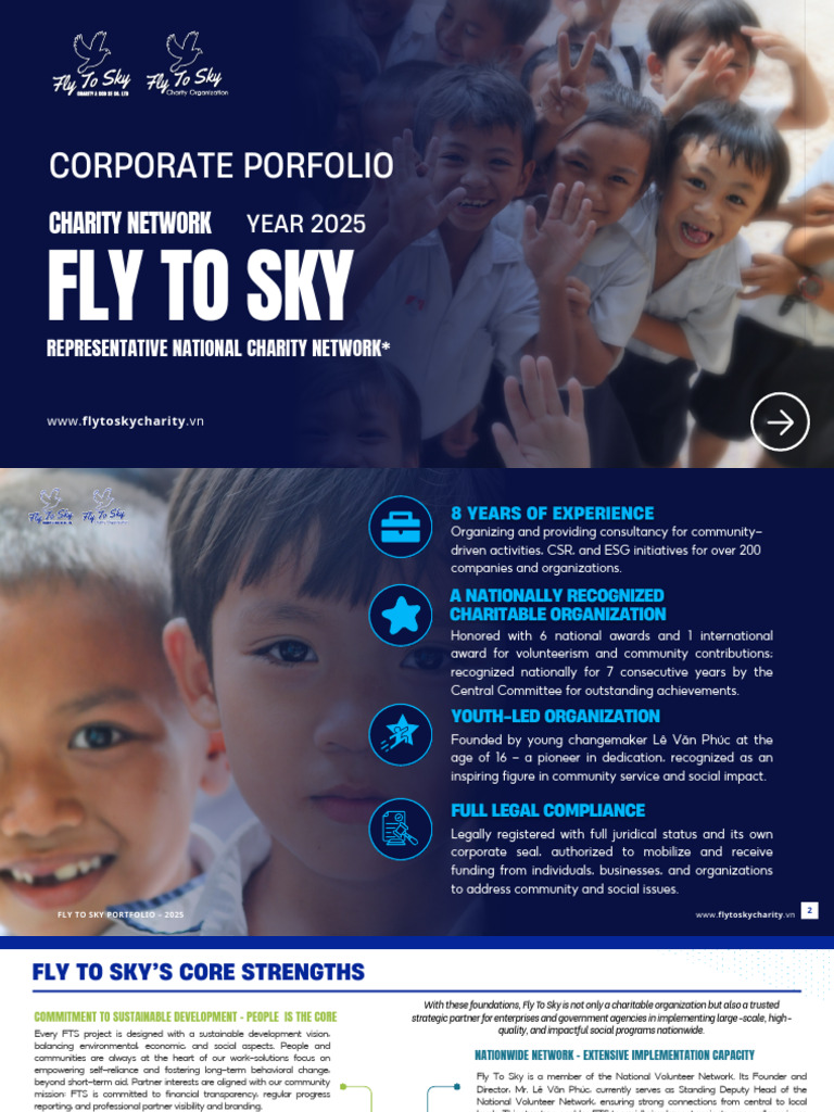 Fly To Sky Charity 2025 Overview | PDF | Corporate Social ...
