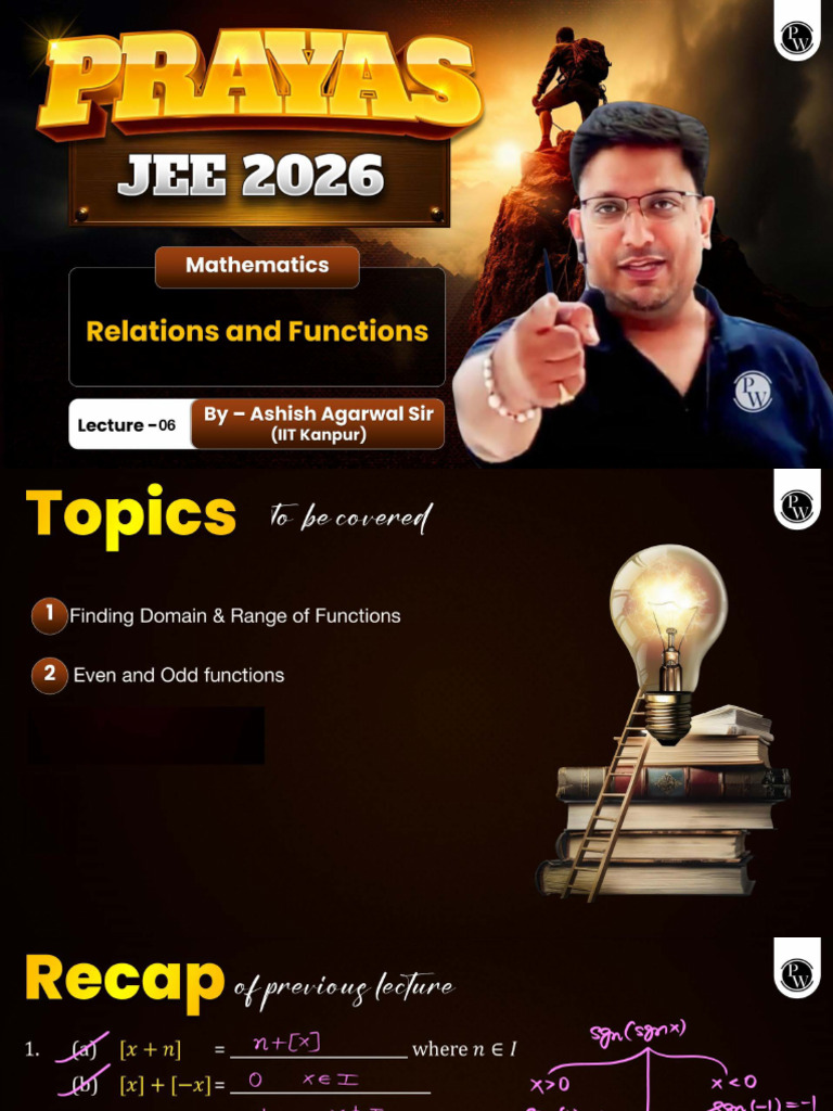 Relations and Functions 06 Class Notes | PDF