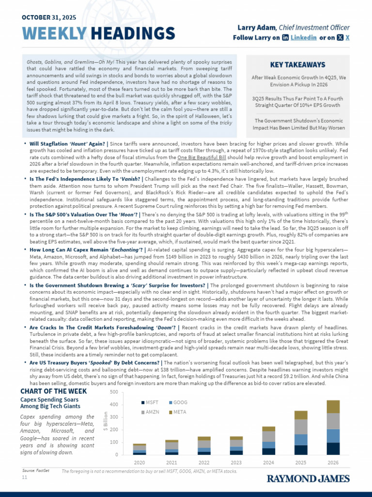 Weekly Headings | PDF | Personal Consumption Expenditures Price Index ...