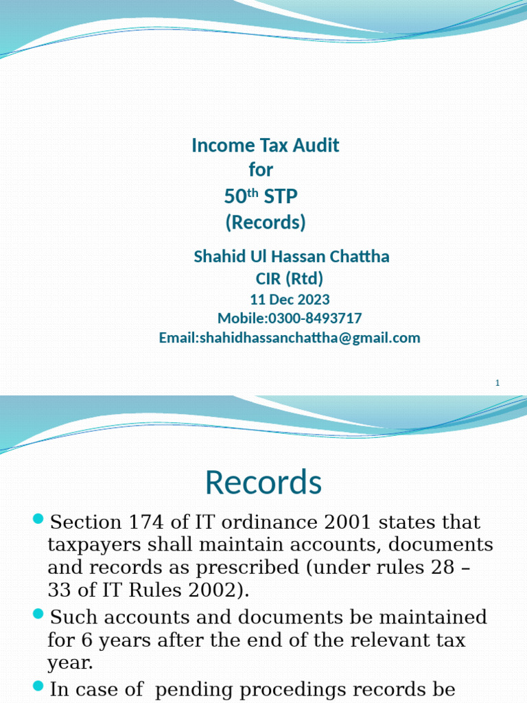 Income Tax Record Maintenance Guide | PDF | Receipt | Taxes