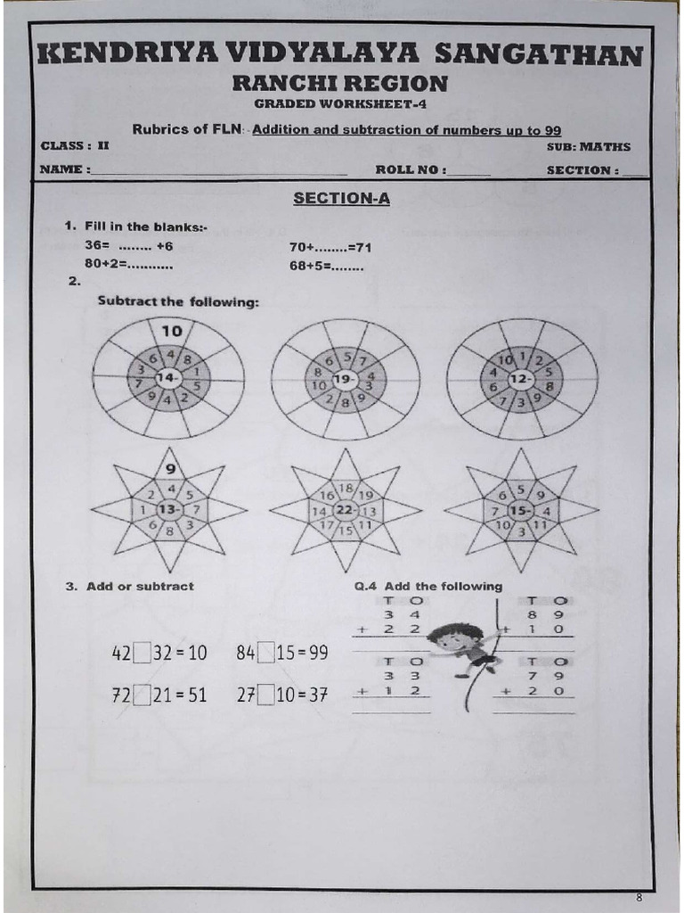 Class II Graded Worksheet | PDF