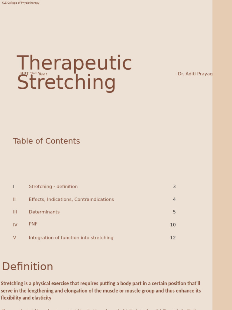 Stretching - 250 - PT 1111-T - 17-05-2025 | PDF | Flexibility (Anatomy ...