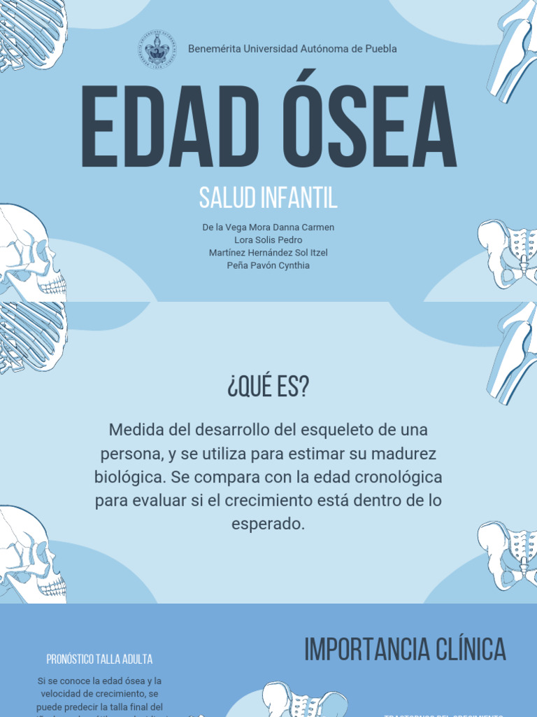 Edad Ósea | PDF | Hueso | Cartílago