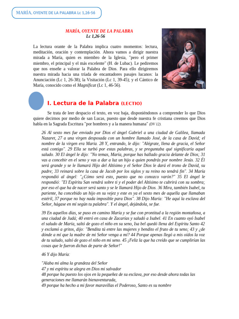 María: Modelo de Fe y Compromiso | PDF | Jesús | María, madre de Jesús