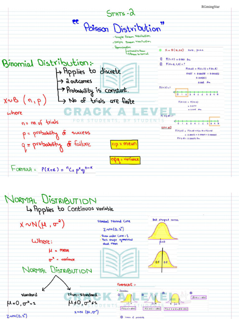 S2 Notes and Formulas by RGmingStar | PDF